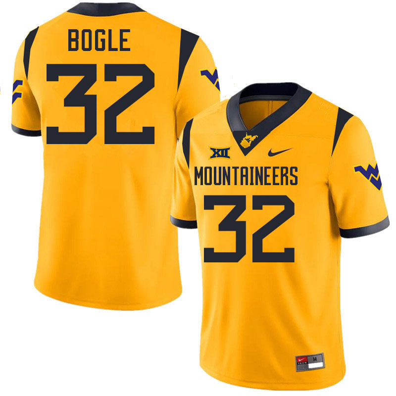 Ben Bogle WVU Jersey,West Virginia Mountaineers #32 Ben Bogle Jersey Youth College-Gold